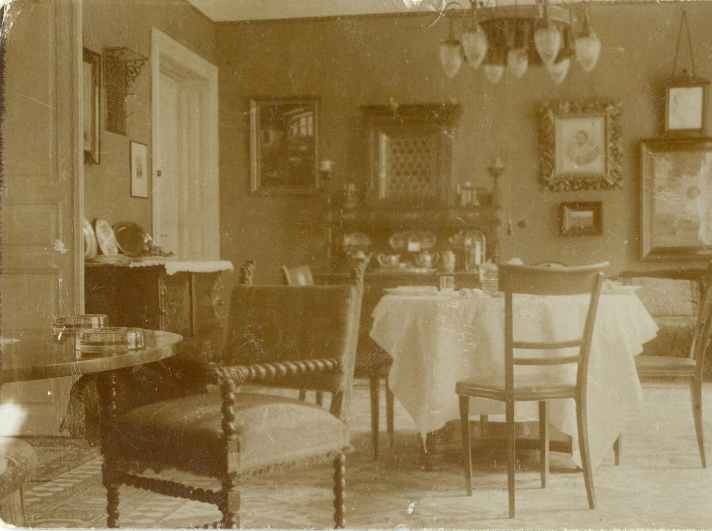 Salón Winterovcov v Zelenom strome okolo roku 1915