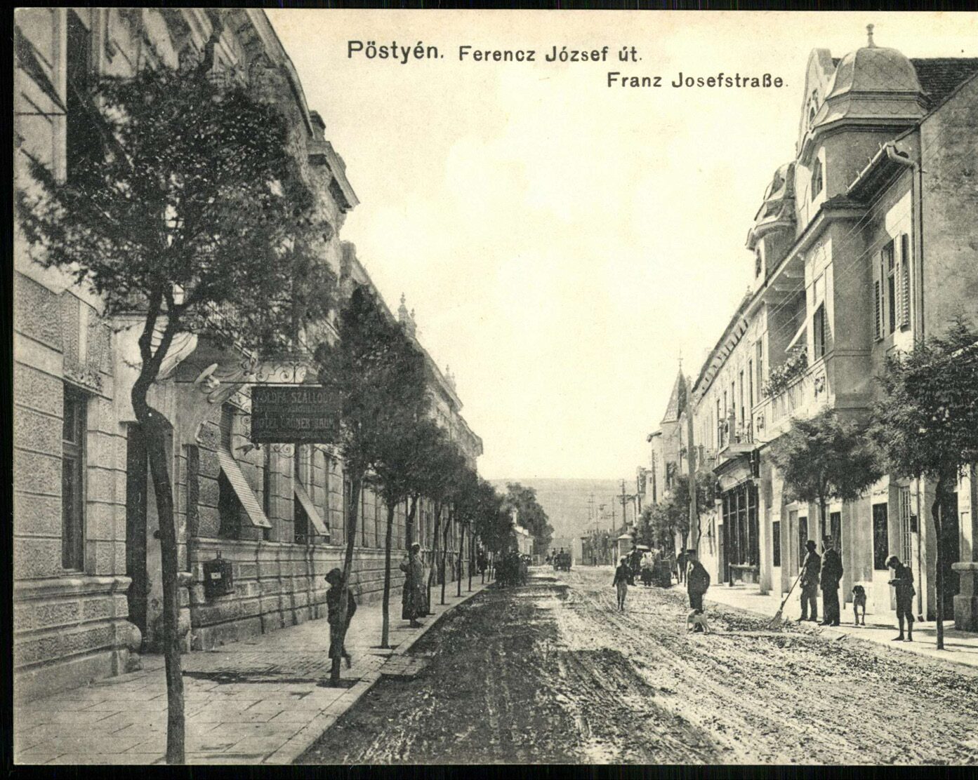 Winterova ulica od severu okolo roku 1910